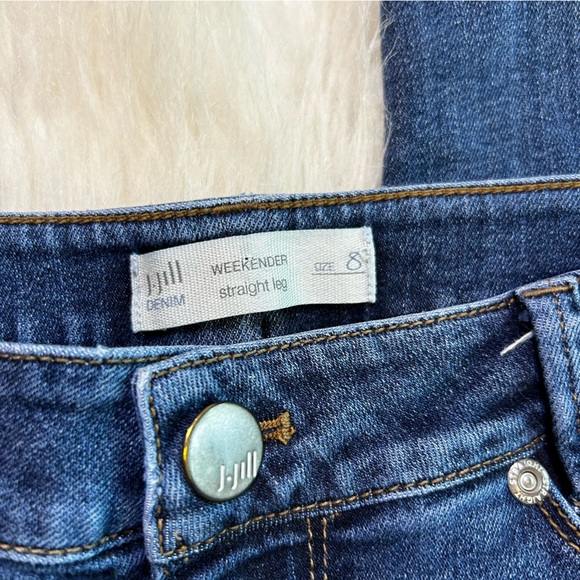 J.‎ Jill Weekender Straight Leg Indigo Skinny Jeans Size 8 - Picture 2 of 6